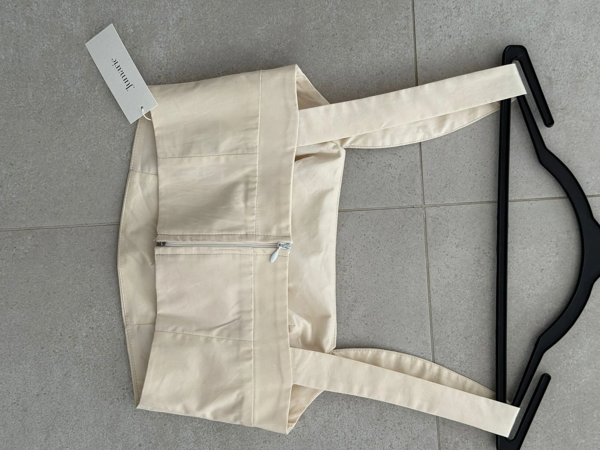 Cream Tailored Shorts