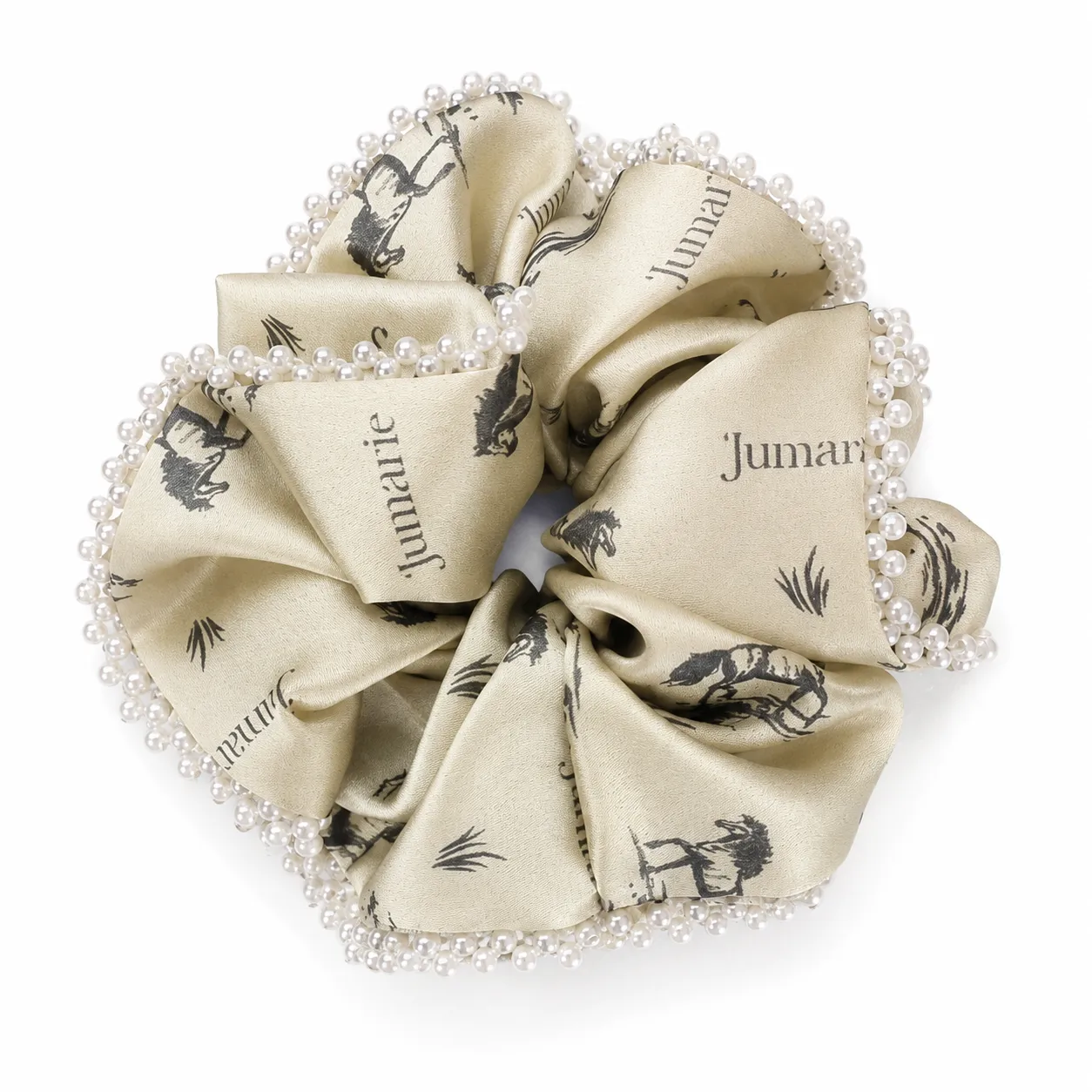 JUMARIE PEARL SILK SCRUNCHIE
