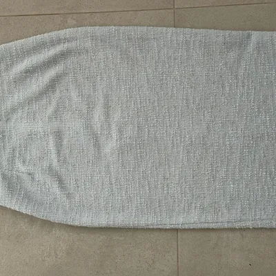 Grey Tweed Crop Top with Pearl Buttons