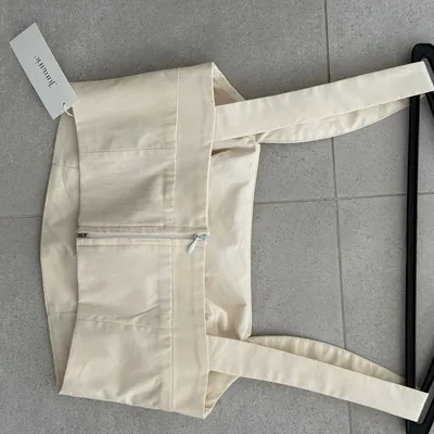 Cream Tailored Shorts