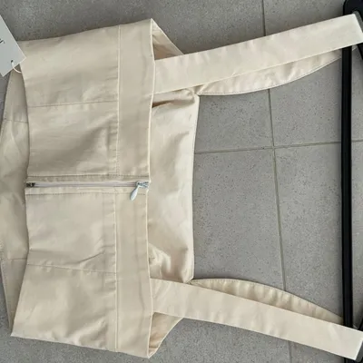 Cream Tailored Shorts