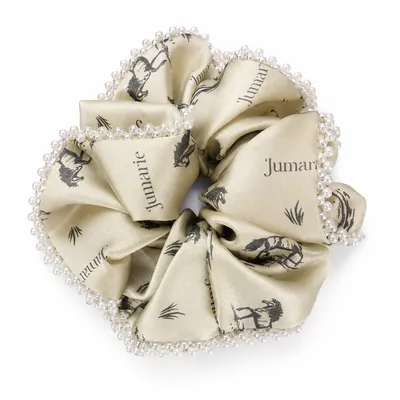 JUMARIE PEARL SILK SCRUNCHIE